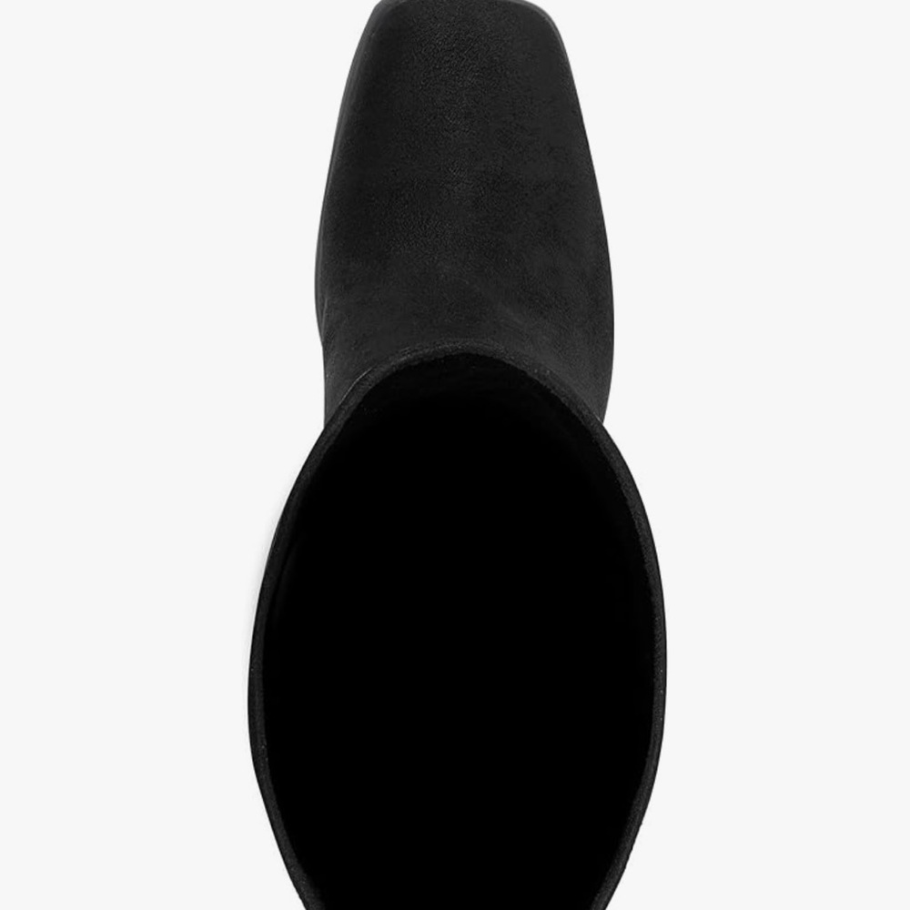 Marc Fisher Denki Black Faux Suede Block Heel Over The Knee Boots Wm’s Sz 5 New - Picture 9 of 11